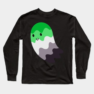 Aromantic Pride Ghost Long Sleeve T-Shirt